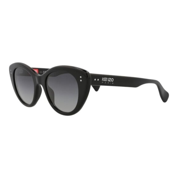 Kenzo Womens Cat Eye Black Black Smoke Fashion Designer Eyewear - Picture 1 of 4